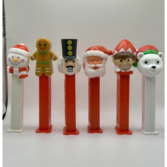 ~*Must See*~Pez Christmas Holiday Lot of Empty Pez Dispensers Hungary/China RARE - Picture 1 of 4
